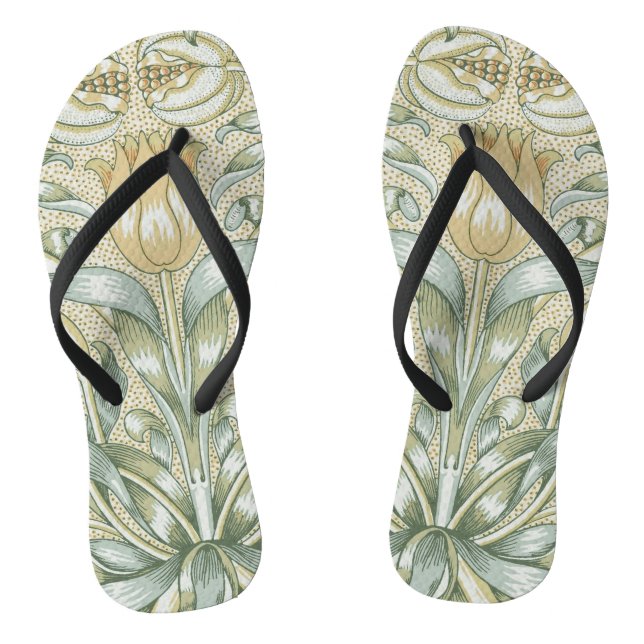 Tongs William Morris Lily et de la grenade classique (Semelle)