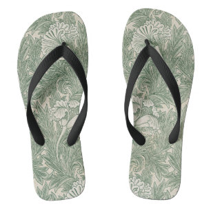 Tongs william morris tulip papier peint textile vert