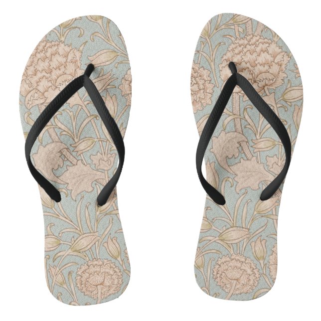 Tongs William Morris Wild Tulip Fleur Design Floral (Semelle)
