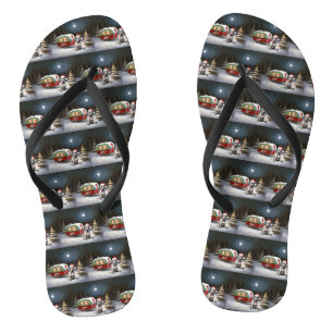 Tongs Winter Great Dane Caravan Christmas Adventure
