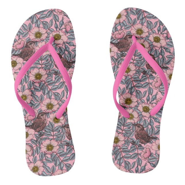 Tongs Wrens en rose (Semelle)