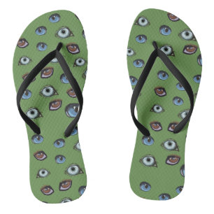 Tongs Yeux colorés