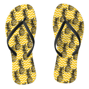 Tongs Zigzags d'ananas
