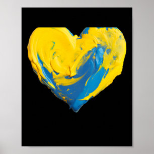 Tonherz Ukraine Blau Und Gelb Poster