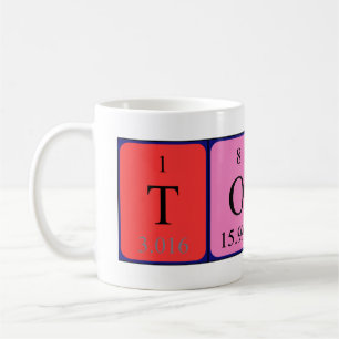 Toni nom de table périodique mug