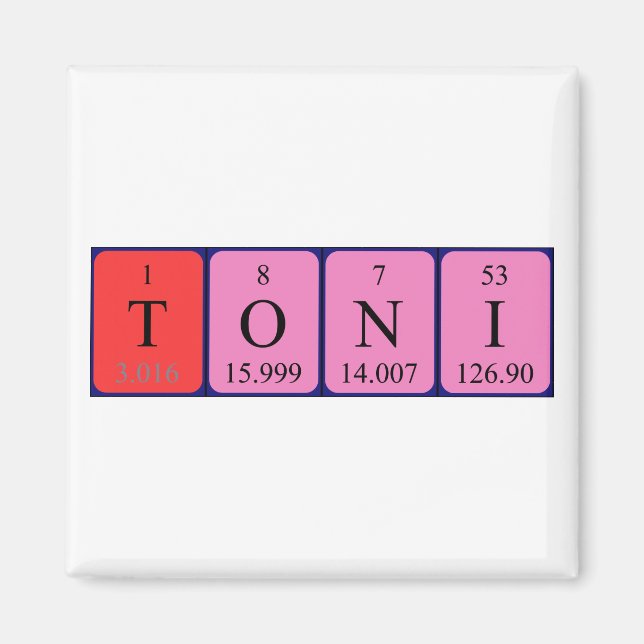 Toni-Periodenmagnet Magnet (Vorne)