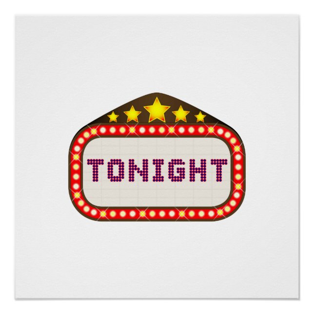 Tonight Movie Theatre Poster (Vorderseite)