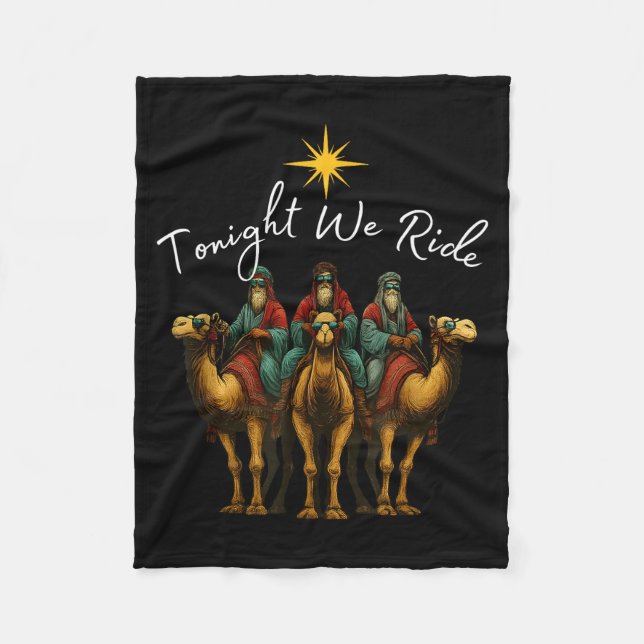 Tonight We Ride Christmas, 3 Wise Men, Christian C Fleecedecke (Vorderseite)
