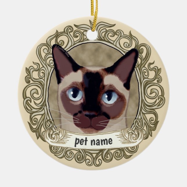 Tonkinese Cat Loving Memory Ornament (Vorne)