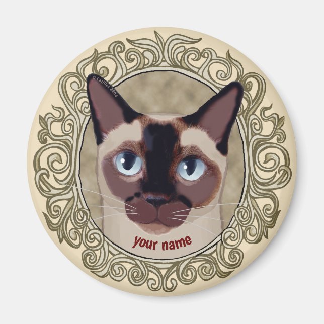 Tonkinese Cat-Magnet Magnet (Vorne)