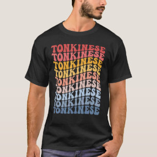 Tonkinese Groovy Retro Katze T-Shirt