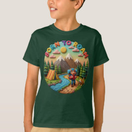 Tonkunst „Born to Roam“ Camping-Abenteuer-Szene T-Shirt