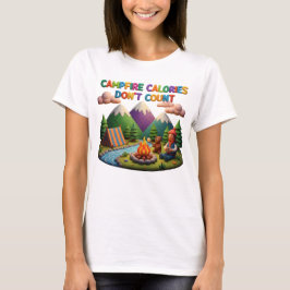 Tonkunst „Lagerfeuer-Kalorien zählen nicht“ Szene T-Shirt