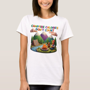 Tonkunst „Lagerfeuer-Kalorien zählen nicht“ Szene T-Shirt