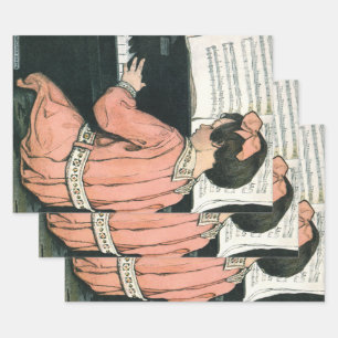 Tonleitern von Jessie Willcox Smith, Klaviermusik  Geschenkpapier Set