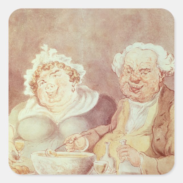 Tonnen, c.1800-05 quadratischer aufkleber (Vorderseite)