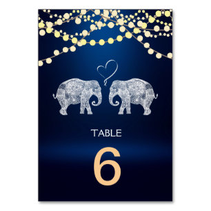 TONNEN LIEBE-Elefant Nachtlicht Menü+Tischkarte Tischnummer