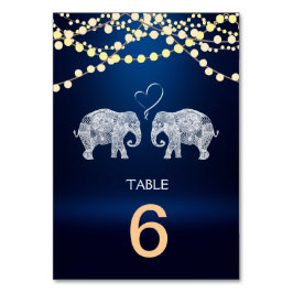 TONNEN LIEBE-Elefant Nachtlicht Menü+Tischkarte Tischnummer