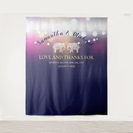 TONNEN LIEBE/Elefantennächtelampen mit maßgeschnei Wandteppich