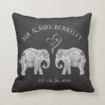 TONNEN LIEBE | Elephant Couple Custom Wedding Gift Kissen<br><div class="desc">TONNEN LIEBE | Elefant Couple Custom / Personalisierte Hochzeitswurfkissen. Sie können es anpassen, um das Chalkboard-Hintergrundbild zu löschen, um eine Farbe hinzuzufügen, die Ihren Geschmack mehr Anzug. So: Klicken Sie auf die Schaltfläche Anpassen> Klicken Sie auf Hintergrundfarbe Ein Menü von Farben wird angezeigt, wählen Sie einen oder geben Sie in...</div>