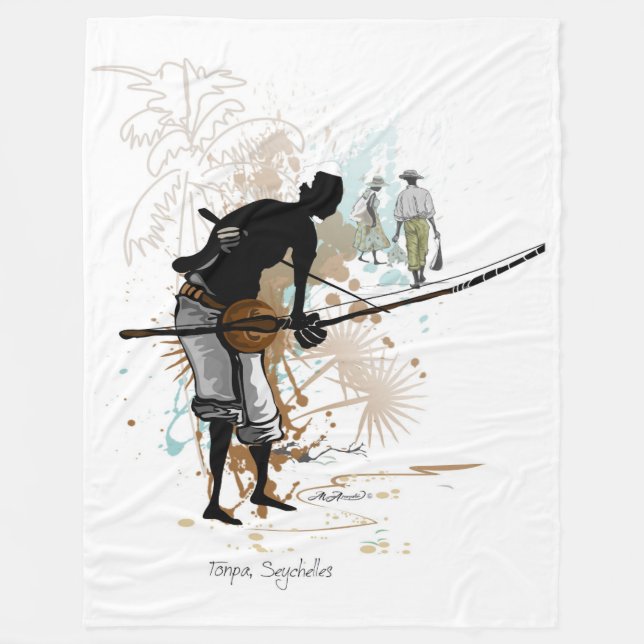 Tonnen-PA Fleecedecke (Vorderseite)