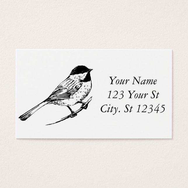 Tonnerre de chickadee à calotte noire (Devant)