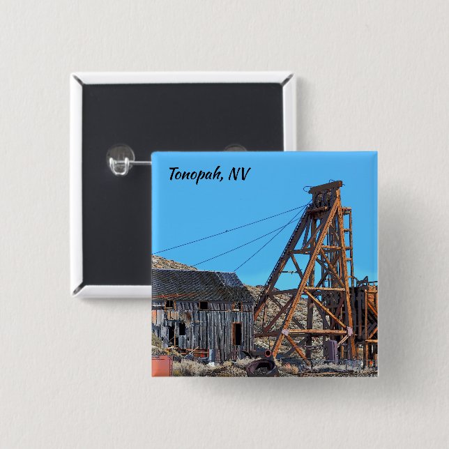 Tonopah Nevada Button (Vorne & Hinten)