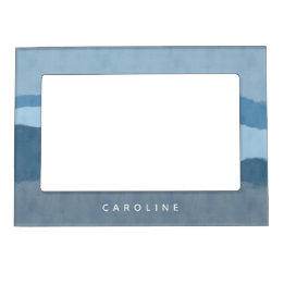 Tons Abstraits côtiers du cadre magnétique bleu