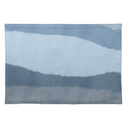 Tons Abstraits côtiers du Set de table en tissu bl
