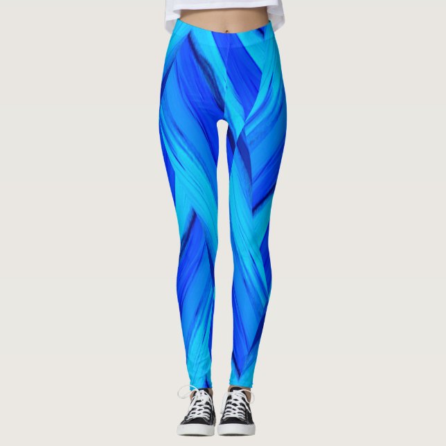 tons bleus leggings (Devant)