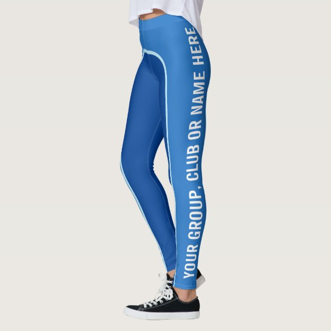 Tons bleus Leggings appelée personnalisable (Gauche)