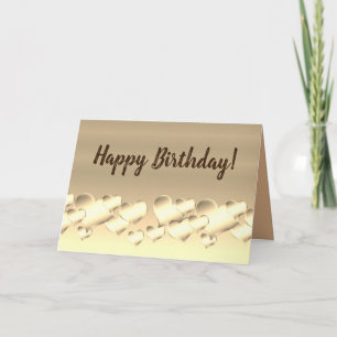 Tons de coeur Brown, carte d'anniversaire pour hom