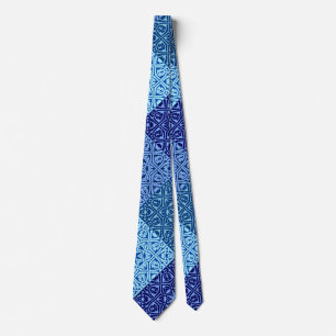 Tons de cravate motif bleu