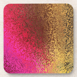 Tons de Dessous de verre de liège rose et or Abstr
