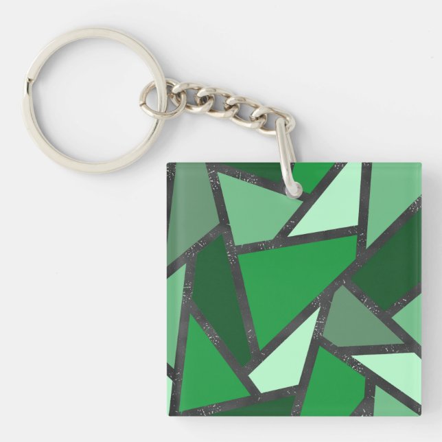 Tons de motif en vitrail vert (Devant)