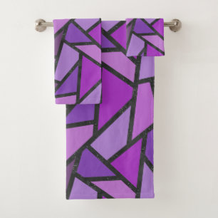 Tons de vitrail violet motif