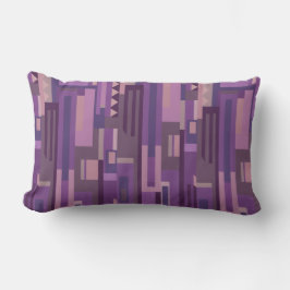 Tons mauve abstrait motif coussin de bois
