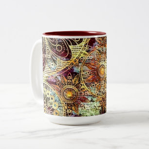 Tons Terre 15 oz Mug à deux tons