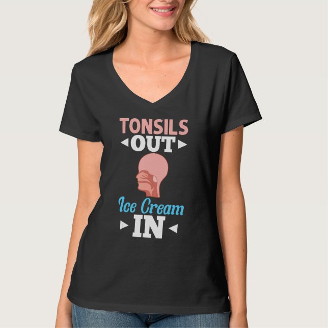 Tonsillectomy Tonsil Removal Recovery Surgery Get  T-Shirt (Vorderseite)