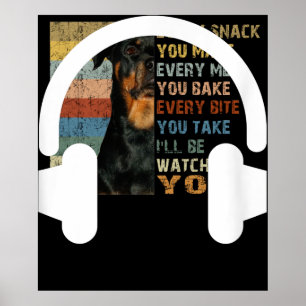 Tontechniker Audiophile Dj Musikliebhaber Kopfhöre Poster