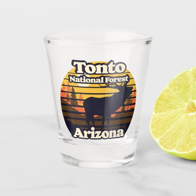 Tonto National Forest Arizona Schnapsglas (Vorderseite)