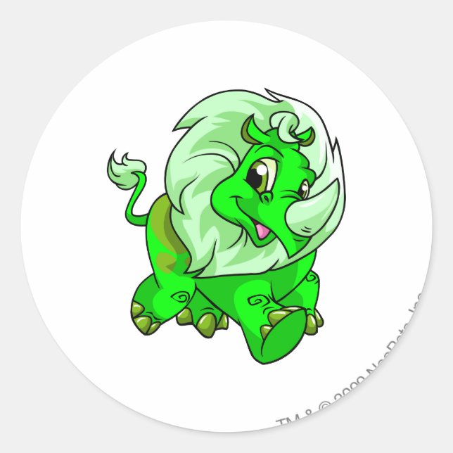 Tonu Glows Runder Aufkleber (Vorderseite)