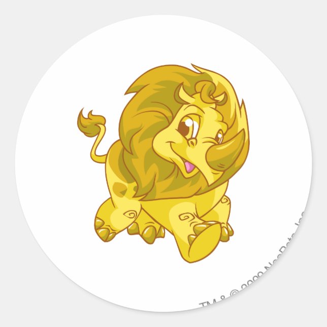 Tonu Gold Runder Aufkleber (Vorderseite)