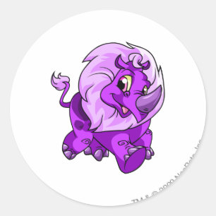 Tonu Lila Runder Aufkleber