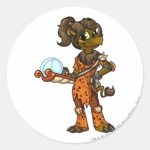 Tonu Tyrannia Player Runder Aufkleber