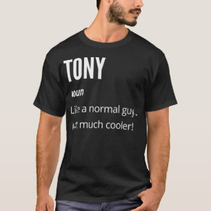 Tony Geschenk, Substantiv wie ein normales, nur vi T-Shirt