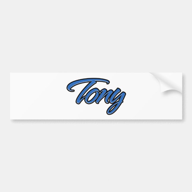 Tony Name blue Aufkleber Sticker Autoaufkleber (Vorne)