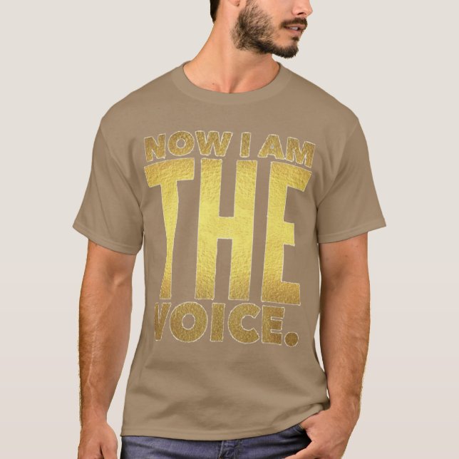 Tony Robbins Motivation Now I Am The Voice Oversiz T-Shirt (Vorderseite)