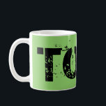 Tony vom Waisenschwarzen, Blockschrift, groß Kaffeetasse<br><div class="desc">städtische Art-Schriftart-Holztype-Tasse mit Namen von Tony vom Fernsehshow Waisen-Schwarzen</div>