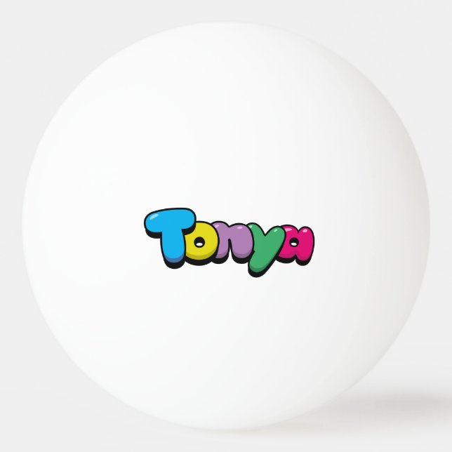 Tonya Tischtennisball (Vorderseite)
